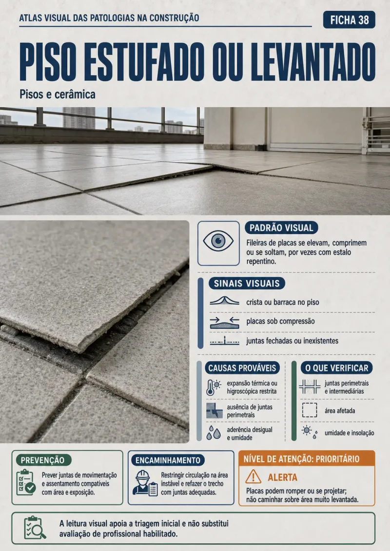 Prévia 9 do Manual da Obra: piso estufado ou levantado