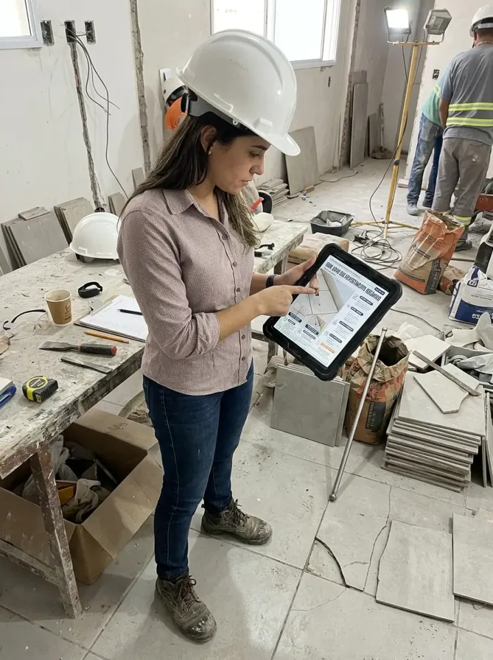 Manual da Obra sendo utilizado 4